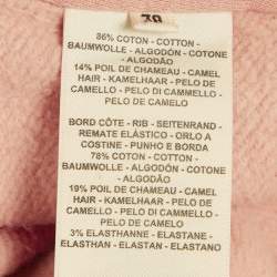 Pre Owned Hermes Pink Cotton Knit Tresor de Medor Jacket and Sweatpants Set M