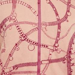 Pre Owned Hermes Pink Cotton Knit Tresor de Medor Jacket and Sweatpants Set M