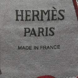 Pre Owned Hermes Grey Clic Clac A Pois Losanges Print Cotton T-Shirt S