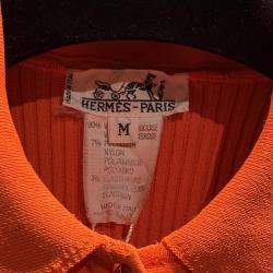 Pre Owned Hermes Orange Long Sleeve Sweater