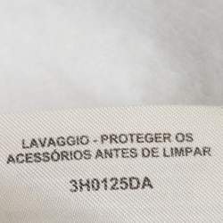 مملوكة مسبقًا Hermes White Cashmere Wrap Over Mid Length Coat M