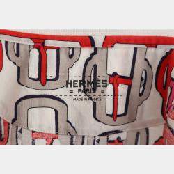 Pre Owned Hermes Printed Polo Dress