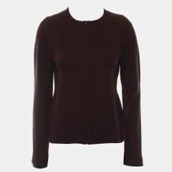 Pre Owned Hermes Lock Buckle Zip Cardigan