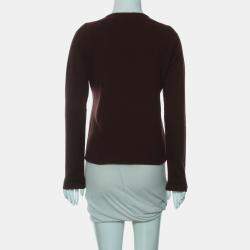 Pre Owned Hermes Lock Buckle Zip Cardigan