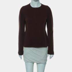 Pre Owned Hermes Lock Buckle Zip Cardigan