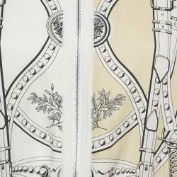 Pre Owned سترة بومبر جيرسي جراند ترالالا كريم هيرمس حجم متوسط