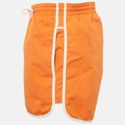 مملوكة مسبقًا شورت هيرمس نايلون برتقالي مقاس وسط ( ميديم )