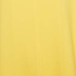 مملوكة مسبقًا Hermes Yellow Crepe Maxi Dress XL