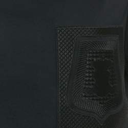 مملوكة مسبقًا Hermes Black Cotton Knit Patch Pocket Detail T-Shirt M