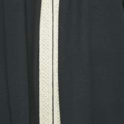 Pre Owned Hermès Black Cotton & Lace Detail Top L