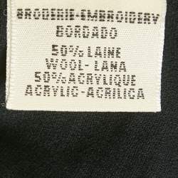 Pre Owned Hermès Black Cotton & Lace Detail Top L