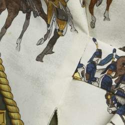 مملوكة مسبقًا سترة بلا أكمام حريرية مطبوعة متعددة الألوان هيرمس 3XL