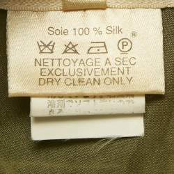 مملوكة مسبقًا سترة بلا أكمام حريرية مطبوعة متعددة الألوان هيرمس 3XL