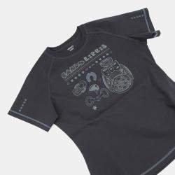 Pre Owned تي شيرت هيرميس ميكرو "كارتوش" كاندي ليبريس مقاس ٣٨ أزرق نوار قطن ١٠٠٪