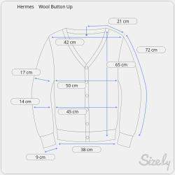 مملوكة مسبقًا كارديجان هيرميس صوف بأزرار