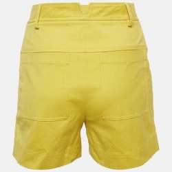 مملوكة مسبقًا شورت هيرميس بيرمودا قطن أصفر مقاس صغير - سمول