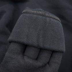 Pre Owned Hermes Knitted Fabric Shirt (Hermes Fit) Size S Black Cotton100%