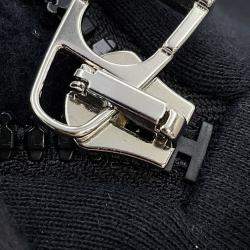 Pre Owned Hermes Knitted Fabric Shirt (Hermes Fit) Size S Black Cotton100%