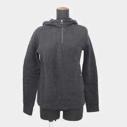 Pre Owned Hermes Knitted Fabric Shirt (Hermes Fit) Size S Black Cotton100%