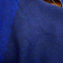 Pre Owned عباءة هيرمس بونتشو مرتفعات صوف ميرينو كشمير كحلي/بني 90% 10%