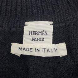 Pre Owned Hermes H Motif Knit Size 34 Black Wool 100%