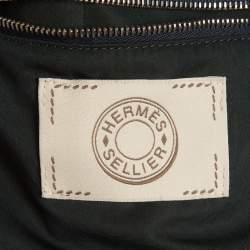 Pre Owned Hermès Teal Blue Synthetic Sleeveless Quilted Vest S