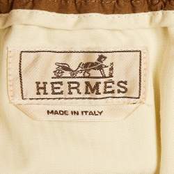 Pre Owned Hermès Brown Cotton Joggers L
