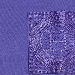 Pre Owned Hermes Purple Jersey Embroidered Pocket T-Shirt M