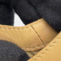 Pre Owned Hermes Leather Gilet Size 36 Beige Calf Leather