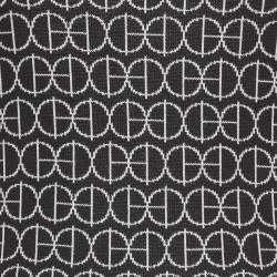 مملوكة مسبقًا طقم بنطلون و تي شيرت هيرمس تريكو جاكار بحرف H أحادي اللون أسود صغير/متوسط