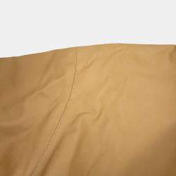 Pre Owned Hermes Leather Jacket Size 36 Beige Leather Cotton