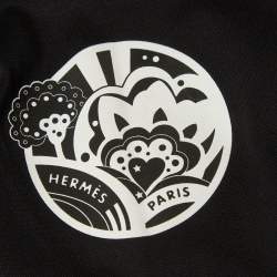 مملوكة مسبقًا Hermes Black Printed Jersey Faubourg Rainbow T-Shirt M