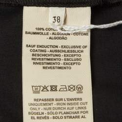 مملوكة مسبقًا Hermes Black Printed Jersey Faubourg Rainbow T-Shirt M