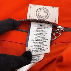 مملوكة مسبقًا جاكيت هيرمس مَقَاس مُتَوَسِّط دَاخِل بِرِيش بُرتقالِي