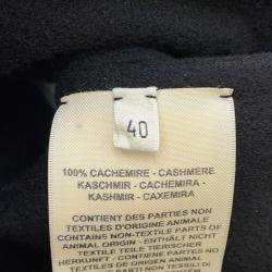 مملوكة مسبقًا فيست طويل هيرمس مقاس 40 كشمير أسود