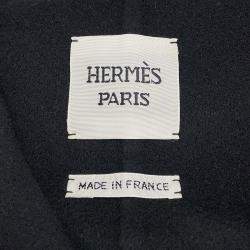 مملوكة مسبقًا فيست طويل هيرمس مقاس 40 كشمير أسود