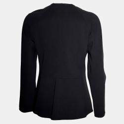 Pre Owned Hermes Black Zip Up Blouson Jacket M