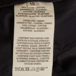 مملوكة مسبقًا Hermes Black Cotton Blend Regular Fit Shorts M 