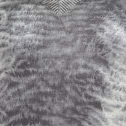 Hermes Grey Tie Dye Effect Wool V Neck Sweater S