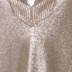 Hermes Metallic Silk and Lurex Knit Sweater M 