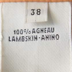 Hermes Blue Lambskin Blazer M