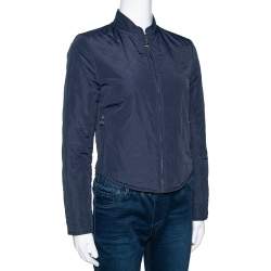 Hermes Navy Blue Quilted Reversible Jacket XS