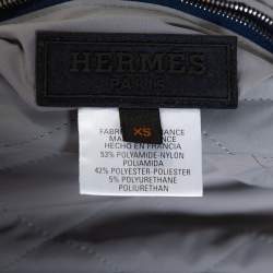 Hermes Navy Blue Quilted Reversible Jacket XS