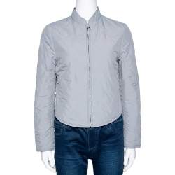 Hermes Navy Blue Quilted Reversible Jacket XS