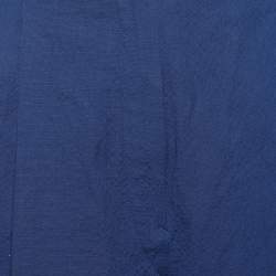 Hermes Blue Cotton Pleat Detailed Shorts M