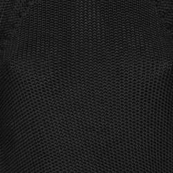 Pre Owned Hermes Black Cotton Knit Low Back Detail Sweater S