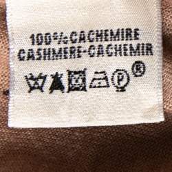 Pre Owned Hermes Dusky Pink Cashmere Wrap Detail Sweater S