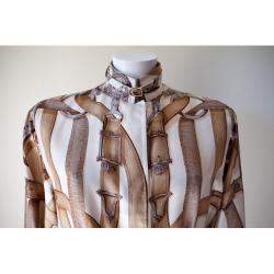 Hermes Multicolor Giacca in seta Jacket Size Tg.36 FR