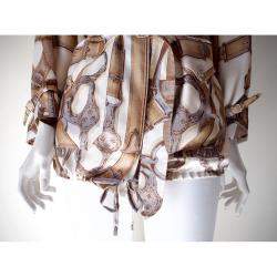 Hermes Multicolor Giacca in seta Jacket Size Tg.36 FR