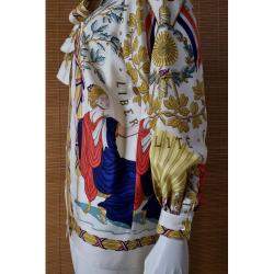 Hermes Multicolor Camicia in seta Shirt Size Tg.36 FR